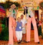 Tacky Tourist Stiltwalkers